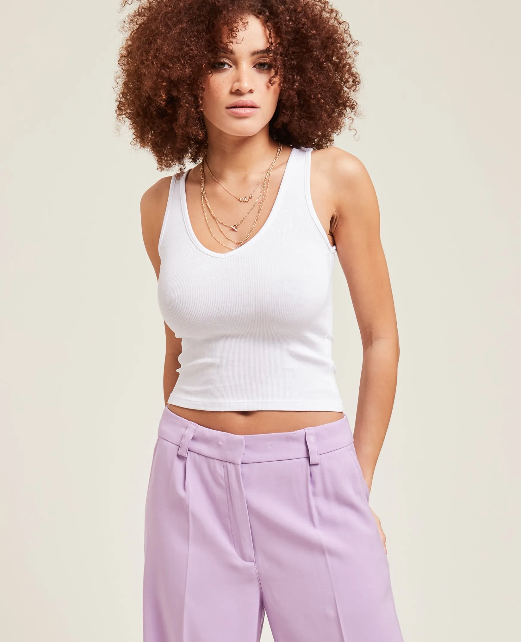 Pimkie T-Shirt Et Top^Débardeur Court Maille Côtelée -