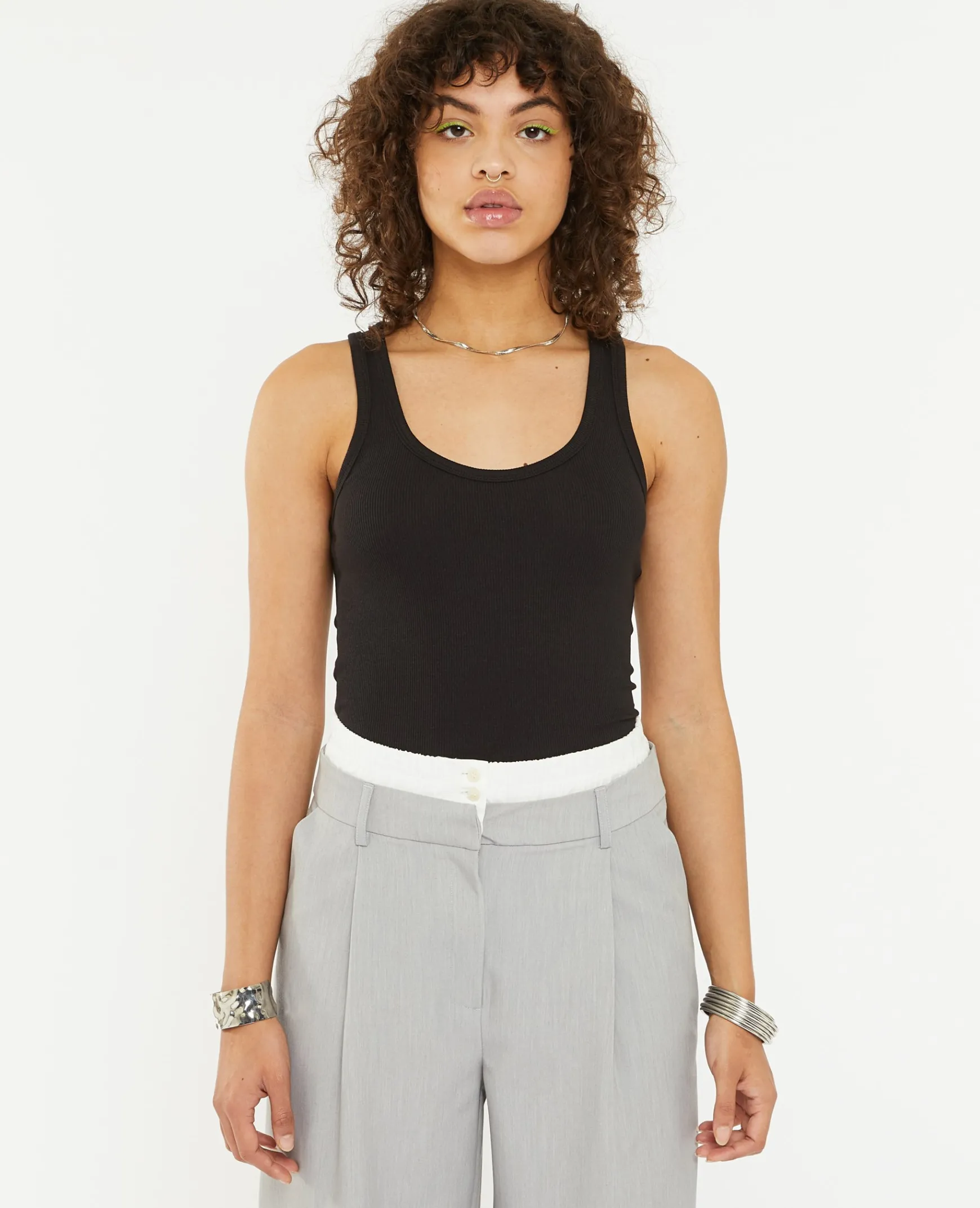 Pimkie Pimkie Positive|T-Shirt Et Top^Débardeur En Maille Côtelée -