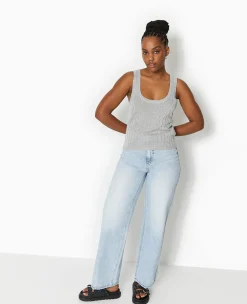 Pimkie Pull Et Gilet|T-Shirt Et Top^Débardeur En Maille Côtelée Avec Lurex -