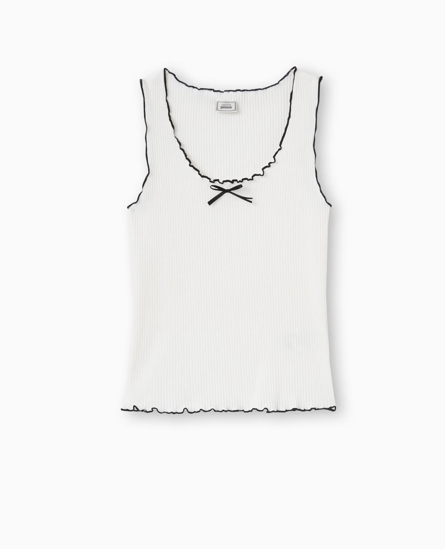 Pimkie T-Shirt Et Top^Débardeur En Maille Côtelée Avec Biais Contrastés -