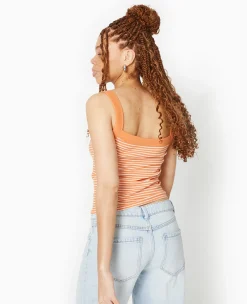 Pimkie Toute La Collection|Pull Et Gilet^Débardeur En Maille Côtelée Rayée -