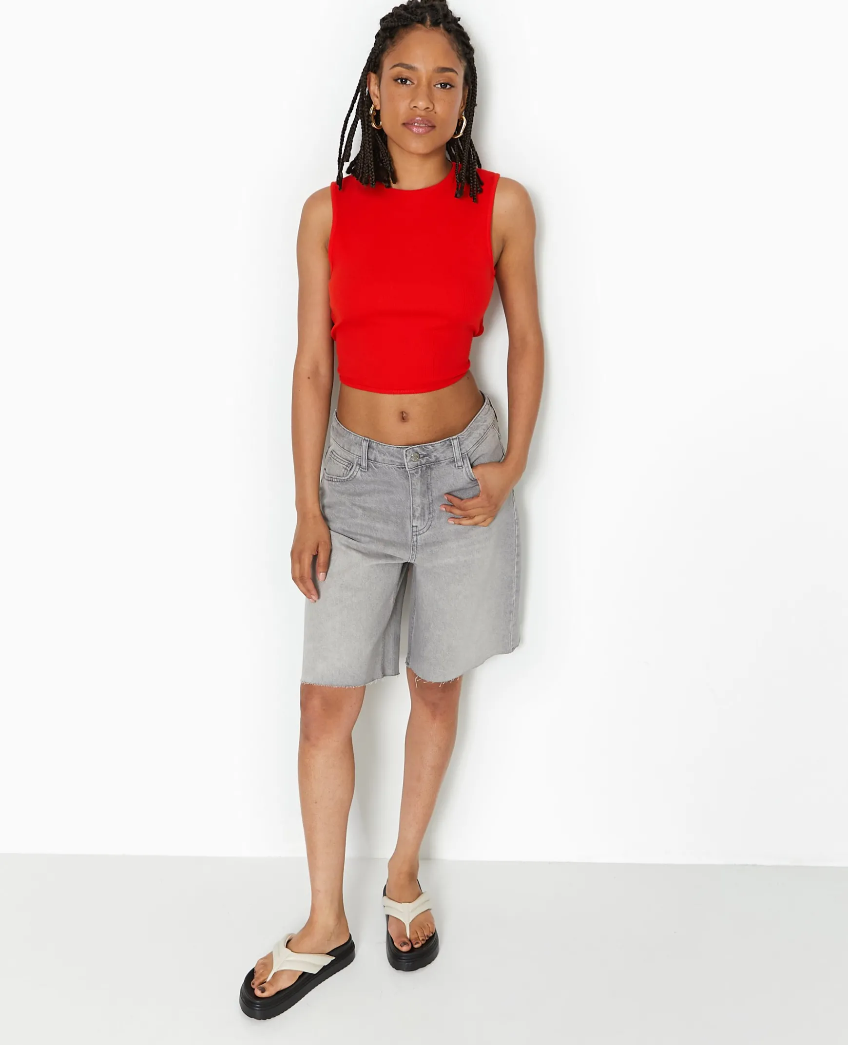Pimkie T-Shirt Et Top^Débardeur En Maille Côtelée Avec Cut-out Dos -