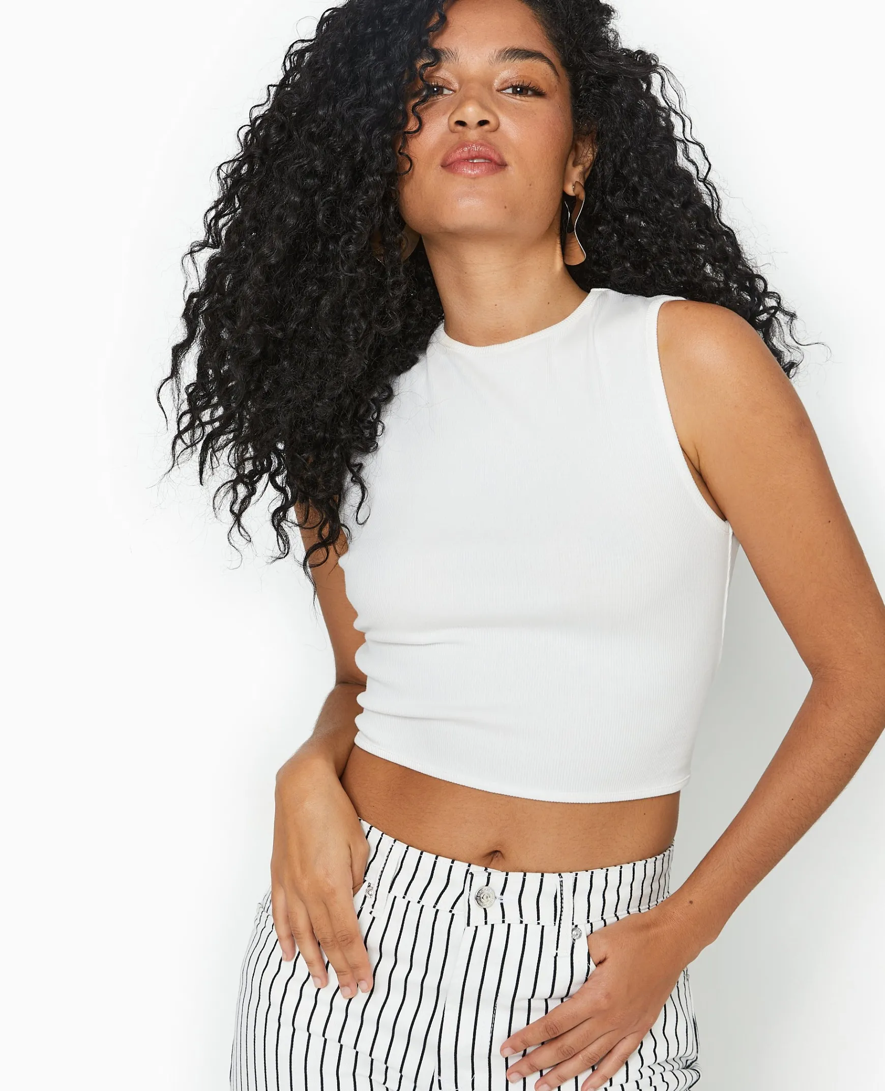 Pimkie T-Shirt Et Top^Débardeur En Maille Côtelée Avec Cut Out Dos -