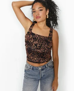 Pimkie Toute La Collection|T-Shirt Et Top^Débardeur En Mesh Motif Léopard -