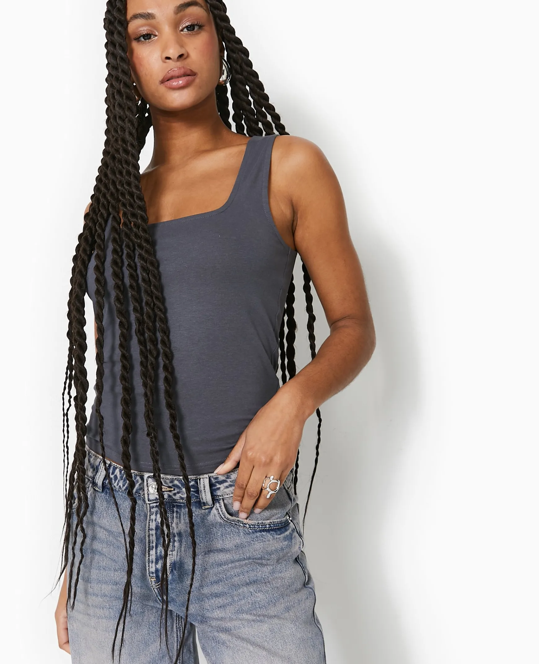 Pimkie T-Shirt Et Top^Débardeur Stretch Encolure Carrée -