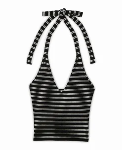Pimkie Toute La Collection|Pull Et Gilet^Dos-nu En Maille Tricot Rayée -