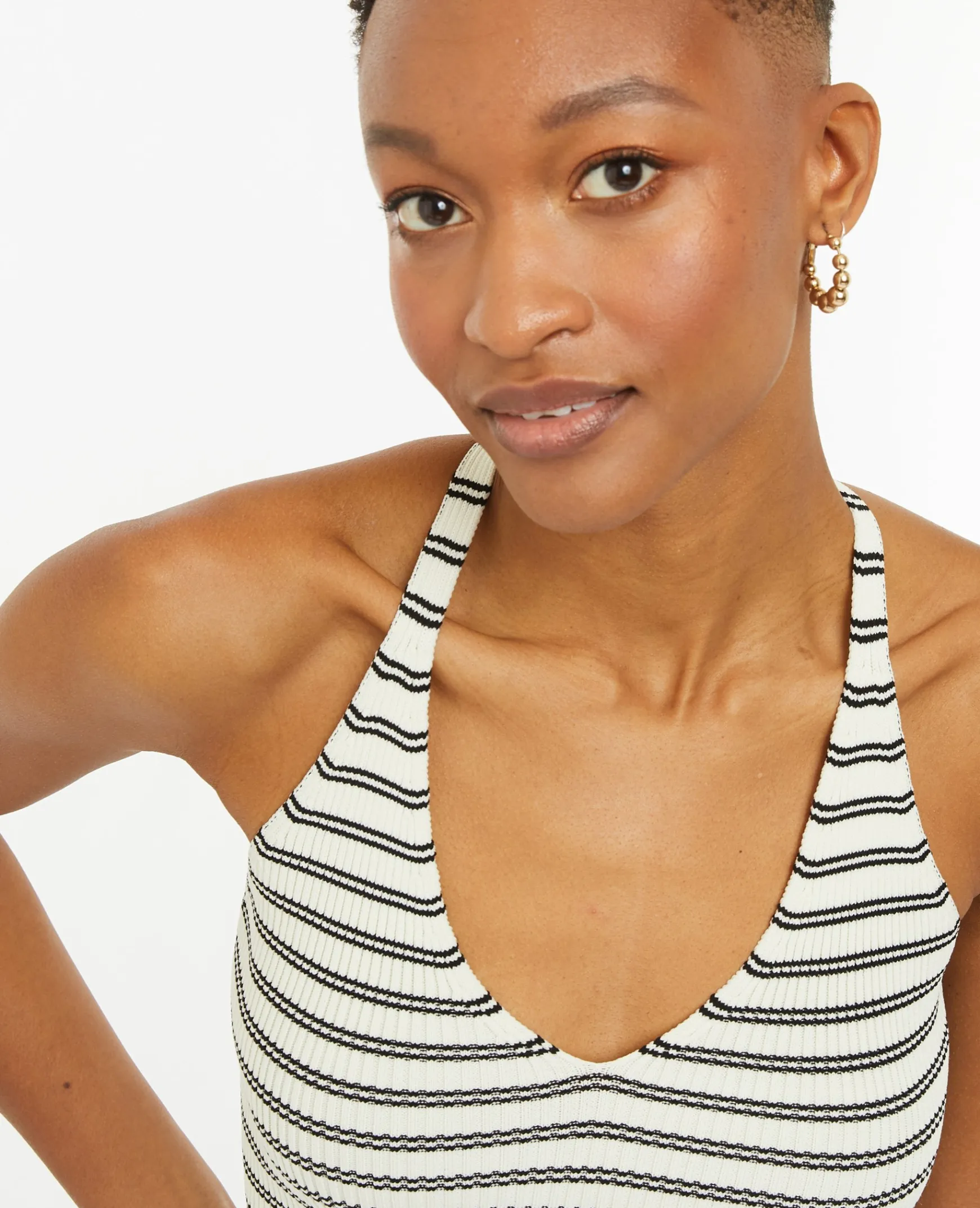 Pimkie Pull Et Gilet|T-Shirt Et Top^Dos-nu En Maille Tricot Rayée -