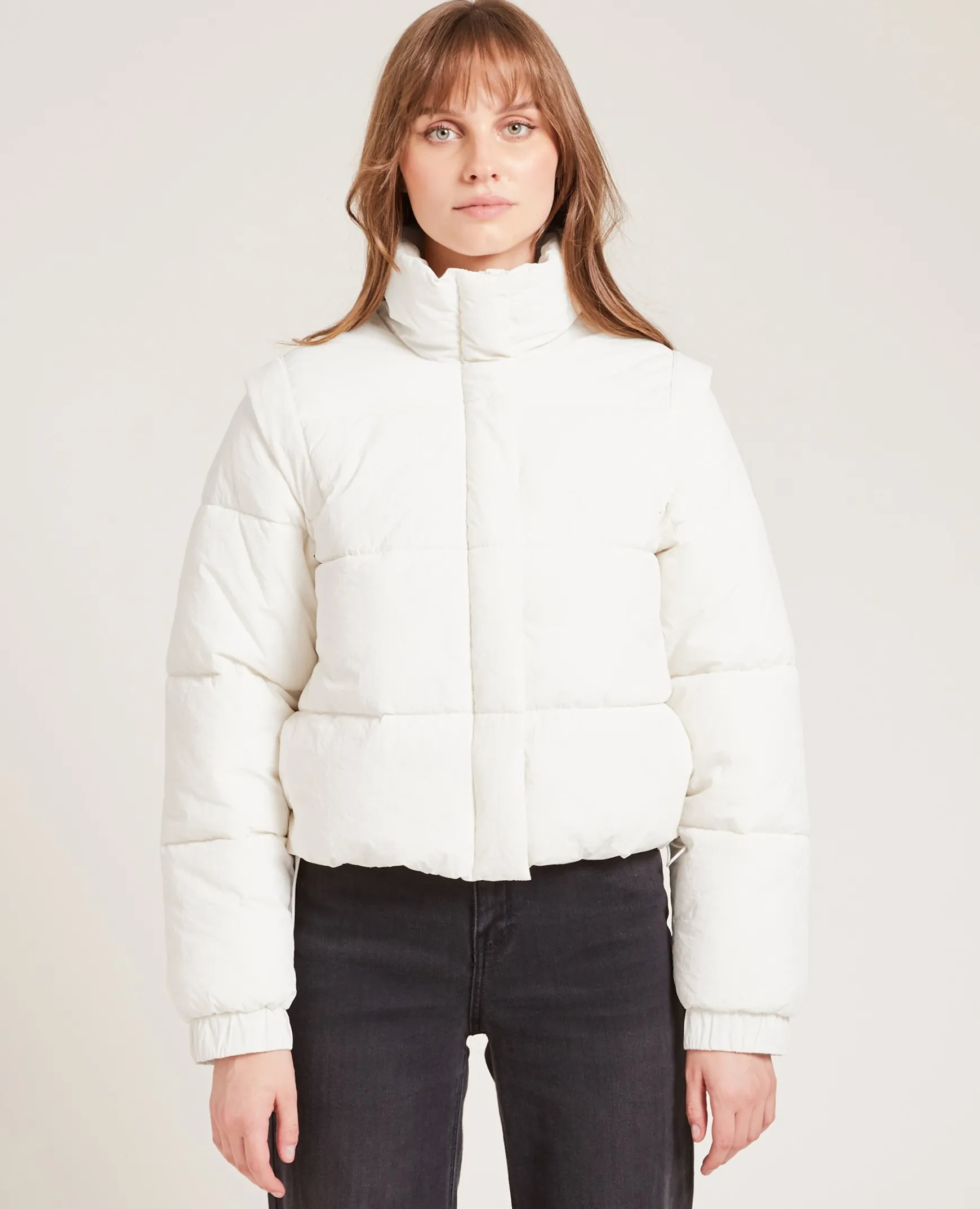 Pimkie Manteau Et Blouson^Doudoune Courte Effet Froissé -