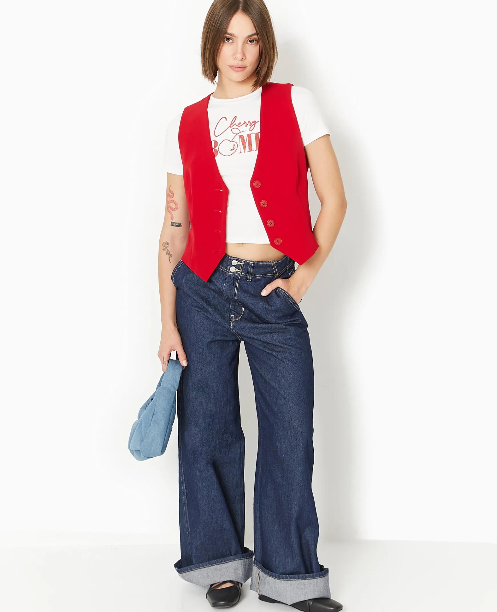 Pimkie Veste Et Blazer|Pull Et Gilet^Gilet Barman City -