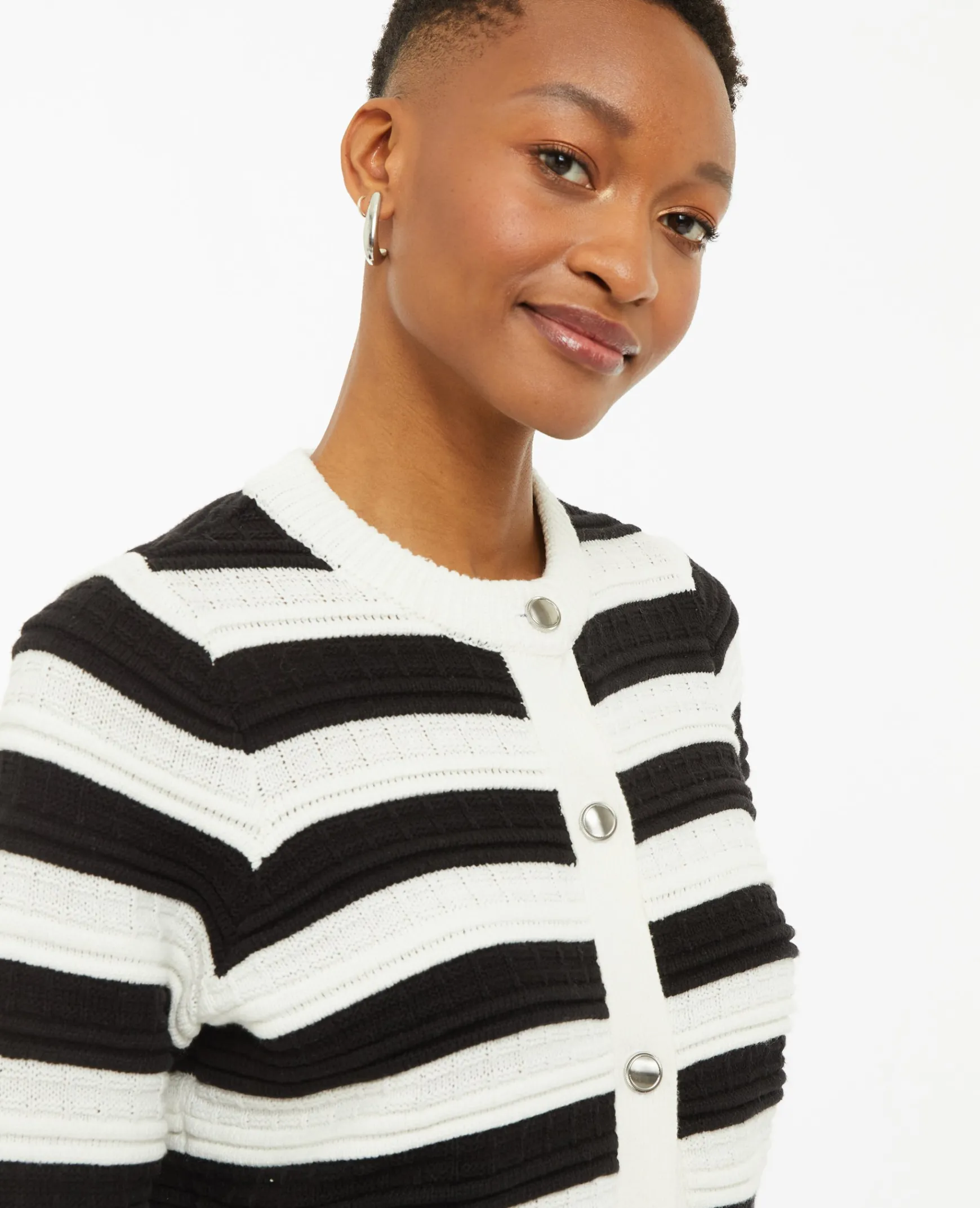 Pimkie Pull Et Gilet^Gilet Col Rond Maille Fantaisie -