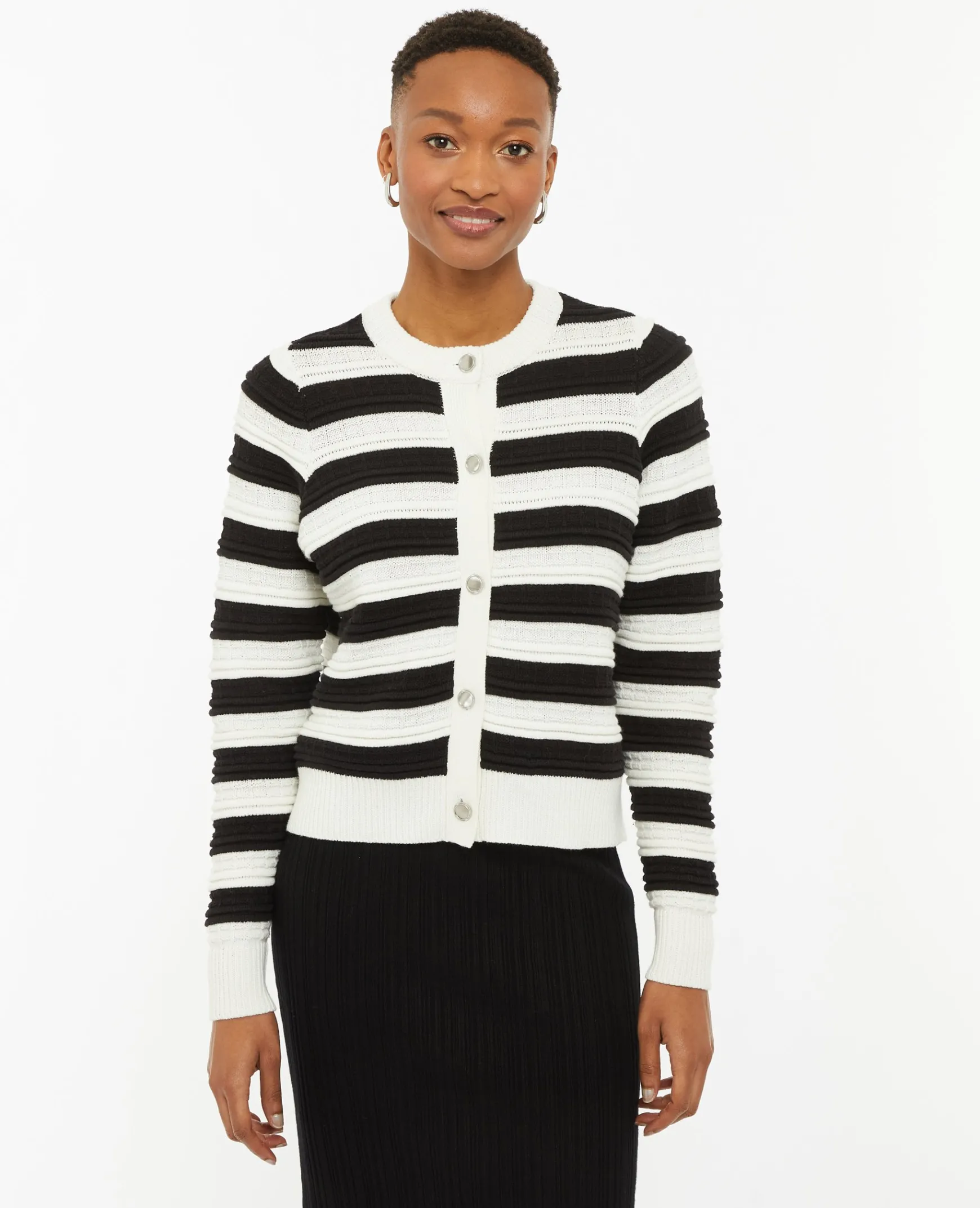 Pimkie Pull Et Gilet^Gilet Col Rond Maille Fantaisie -