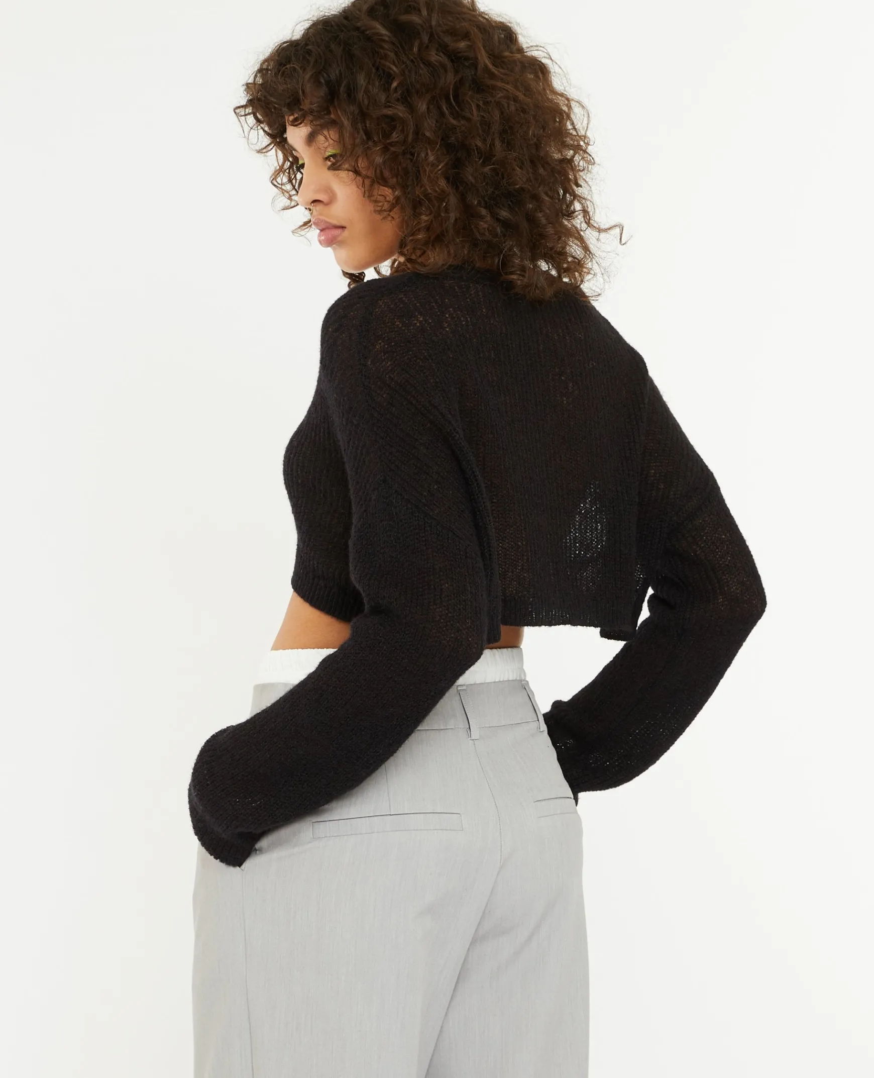 Pimkie Pull Et Gilet^Gilet Court En Maille Transparente -