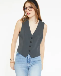 Pimkie Tailleur|Veste Et Blazer^Gilet De Barman Avec 4 Boutons -