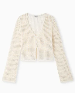 Pimkie Toute La Collection|Pull Et Gilet^Gilet En Maille Crochet Ajourée Manches Flare -
