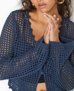 Pimkie Pull Et Gilet^Gilet En Maille Crochet Ajourée Manches Flare -