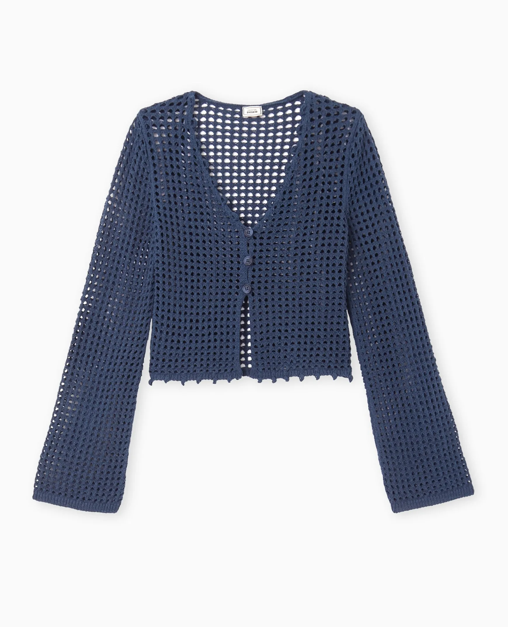 Pimkie Pull Et Gilet^Gilet En Maille Crochet Ajourée Manches Flare -