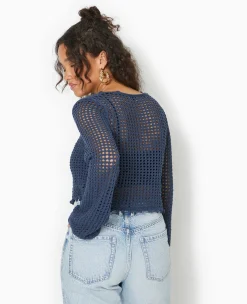 Pimkie Pull Et Gilet^Gilet En Maille Crochet Ajourée Manches Flare -