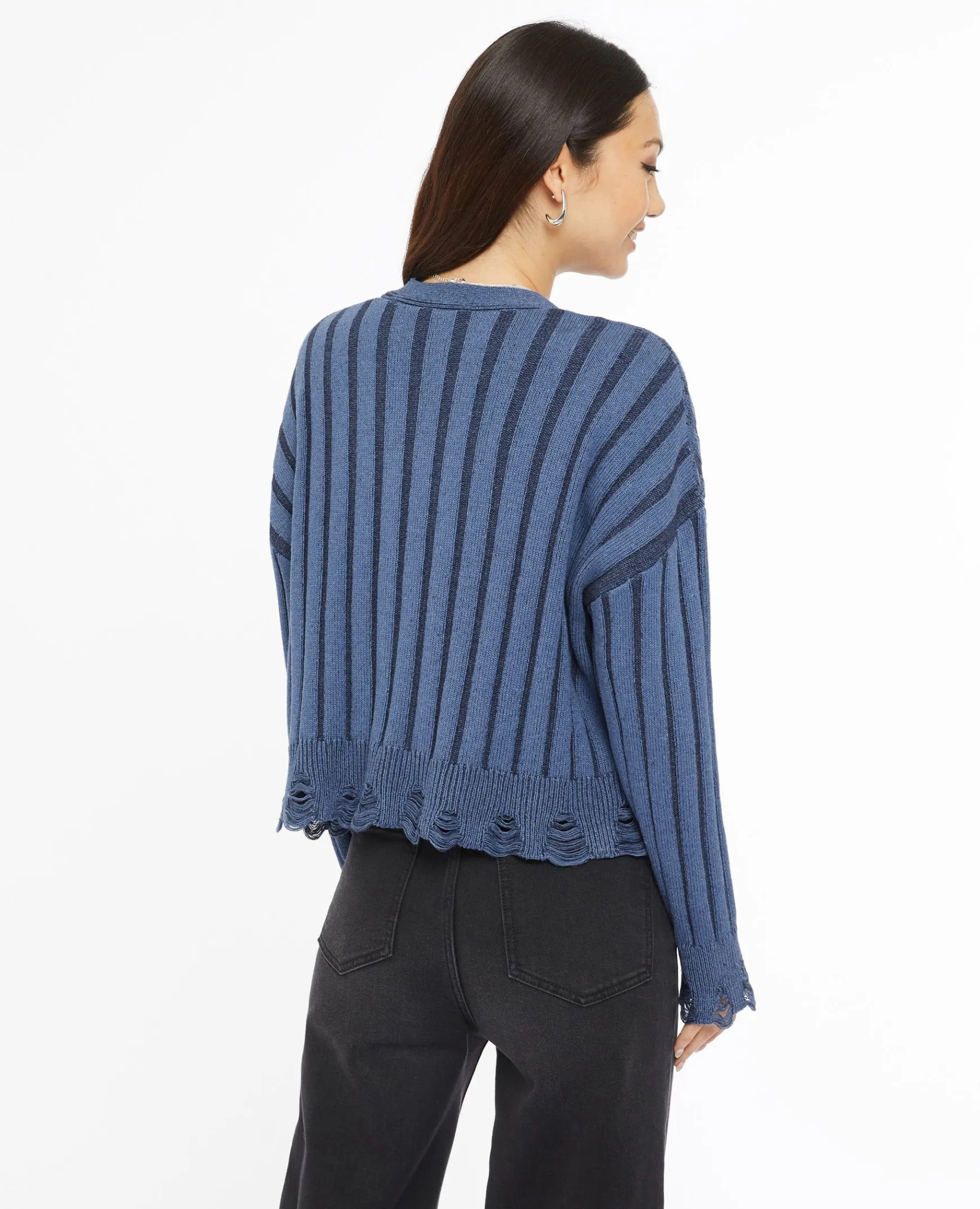Pimkie Pimkie Positive|Pull Et Gilet^Gilet En Maille Torsadée Effet Destroy -