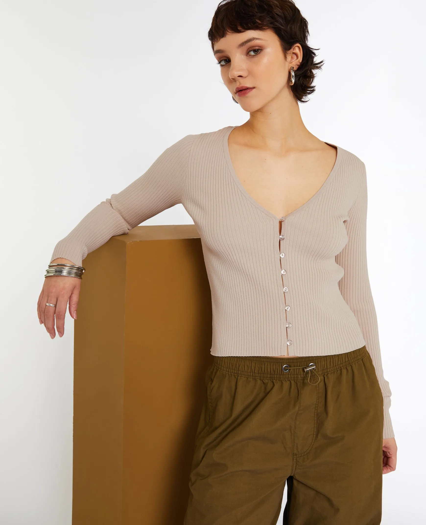 Pimkie Pull Et Gilet^Gilet Fin En Maille Côtelée -