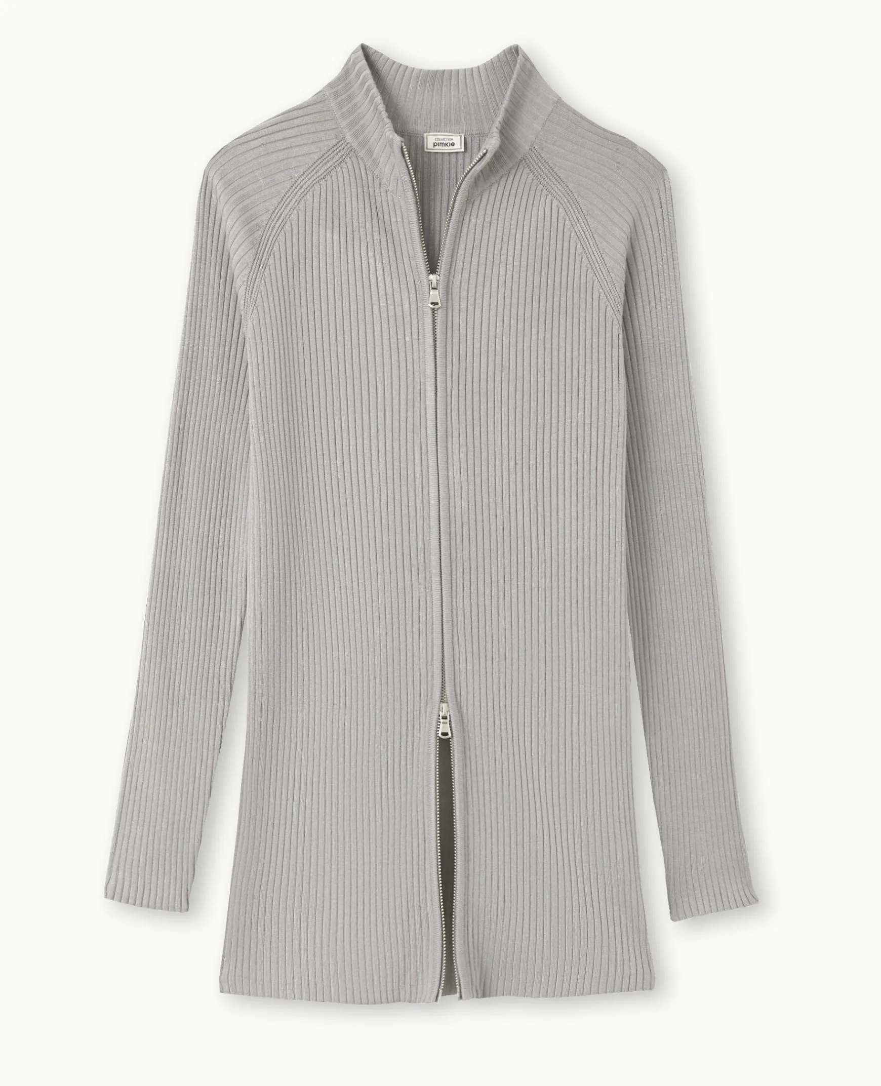 Pimkie Pull Et Gilet^Gilet Long En Maille Côtelée Avec Col Montant -