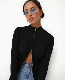 Pimkie Pull Et Gilet^Gilet Long En Maille Côtelée Avec Col Montant -