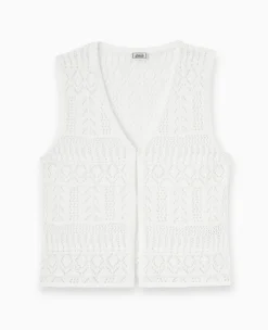 Pimkie Ensembles|Pull Et Gilet^Gilet Sans Manches En Maille Fantaisie Ajourée -
