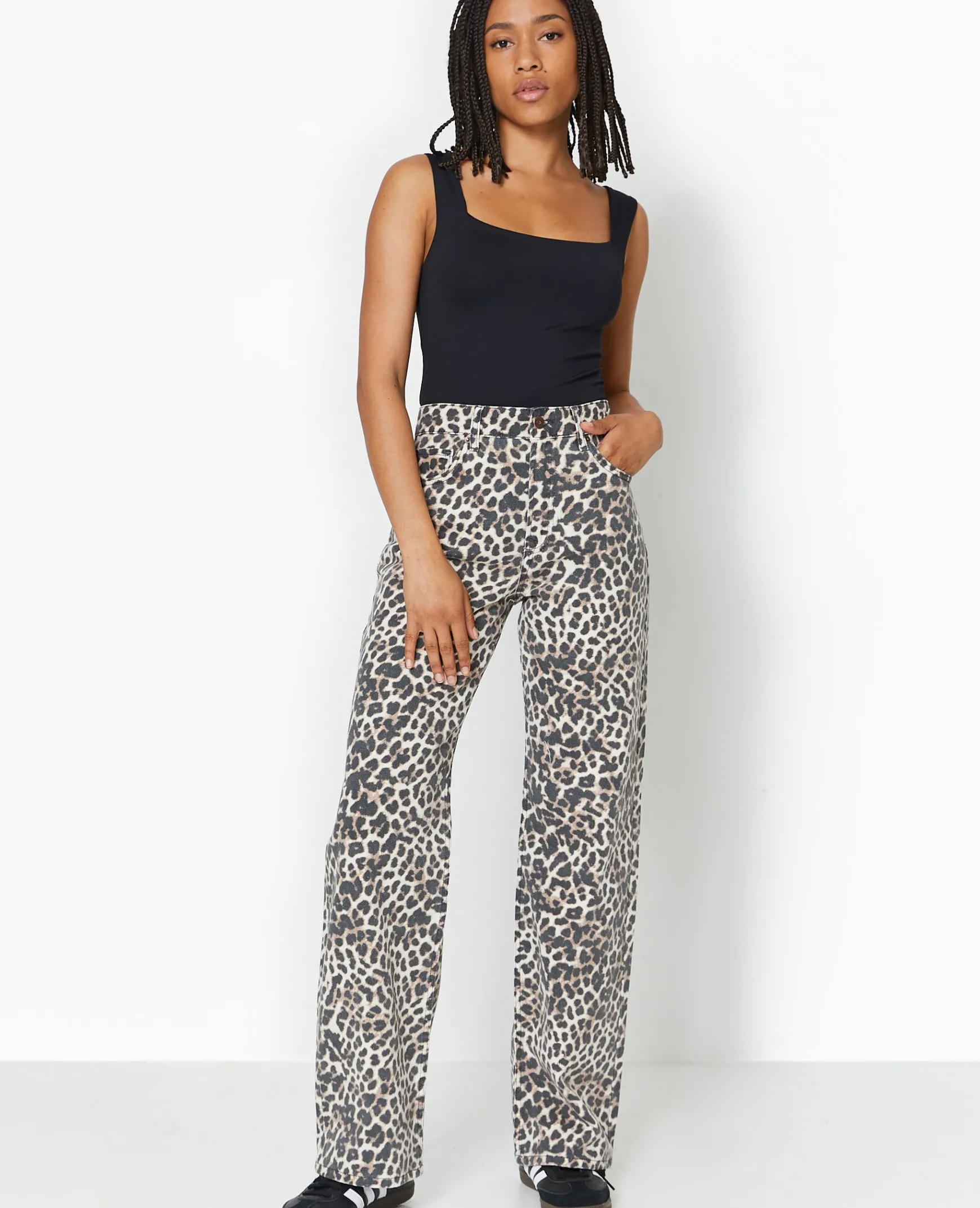 Pimkie Toute La Collection|Jean^Jean Droit Taille Haute Motif Léopard -