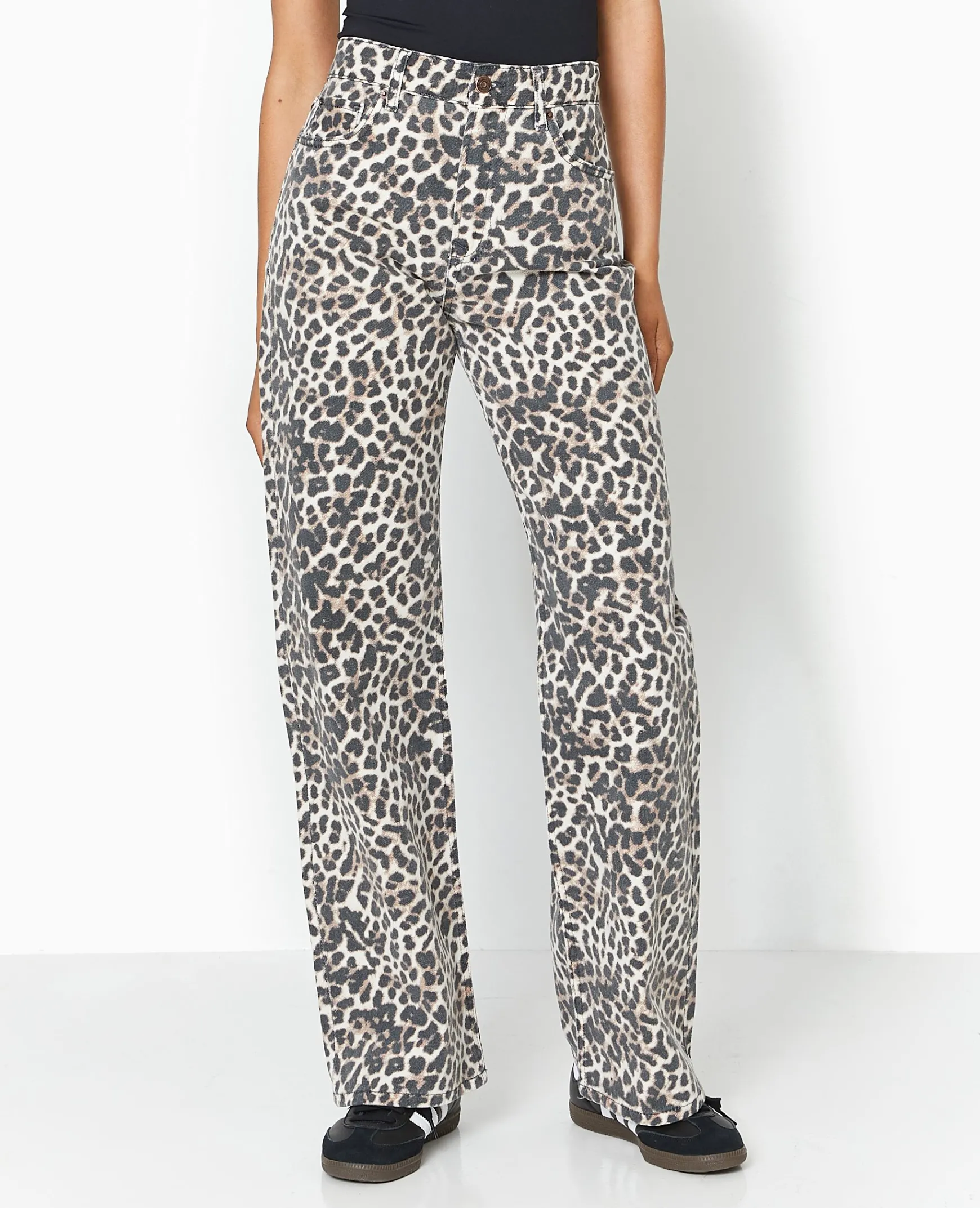 Pimkie Toute La Collection|Jean^Jean Droit Taille Haute Motif Léopard -
