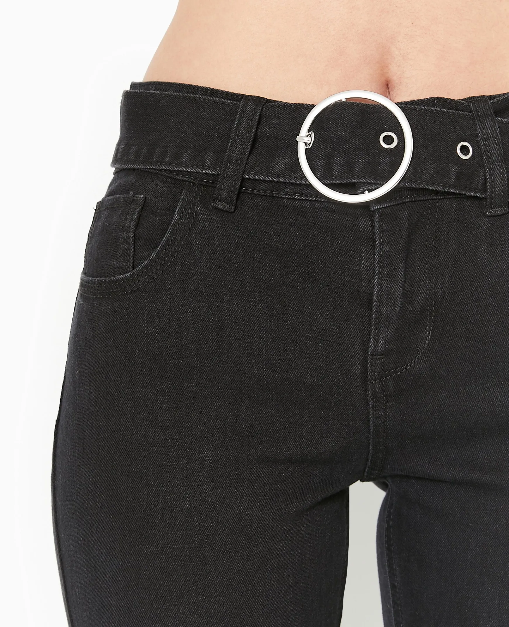 Pimkie Pimkie Positive|Jean^Jean Flare Taille Basse Avec Ceinture -
