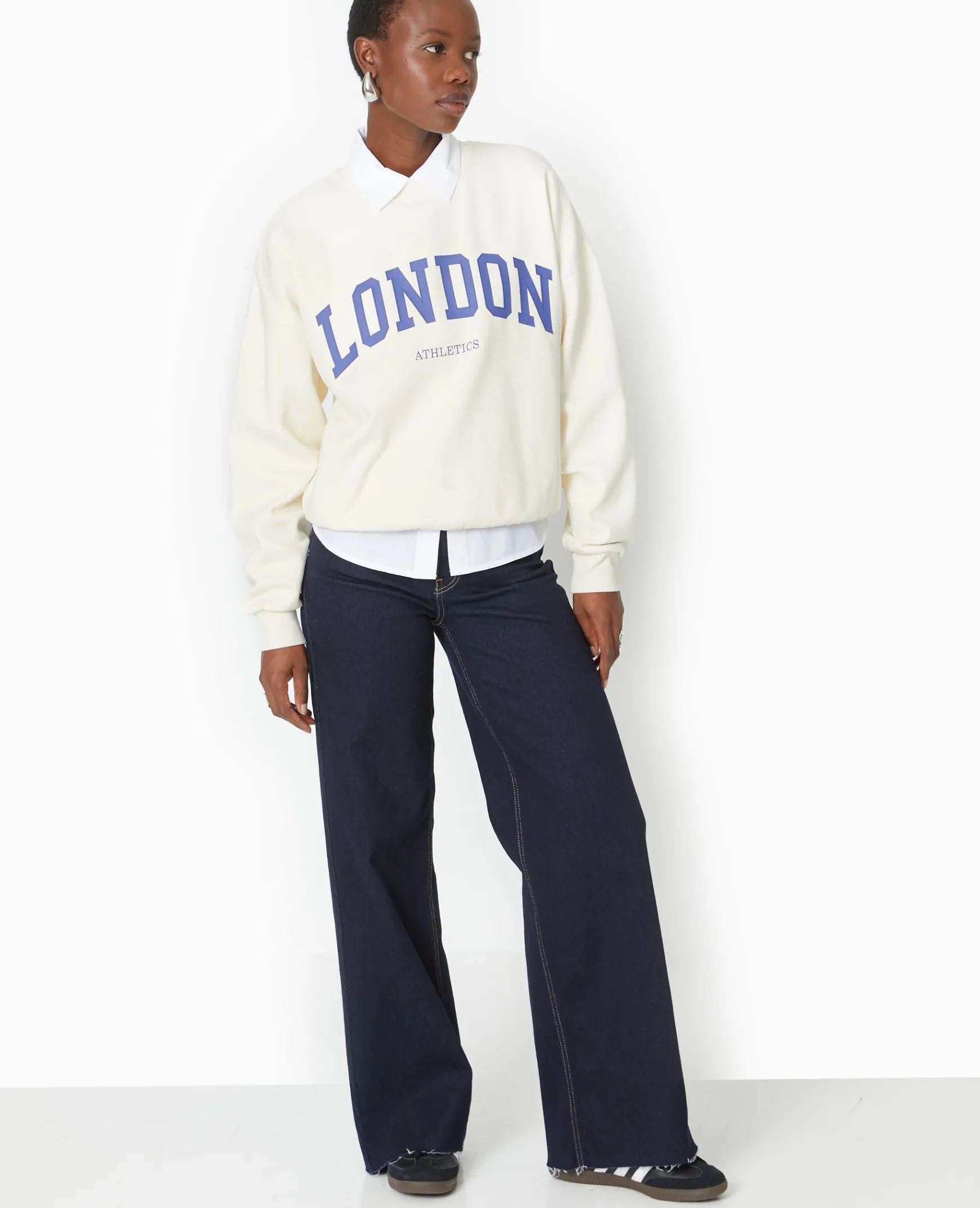Pimkie Toute La Collection|Jean^Jean Flare Taille Haute Avec Bas Coupés -