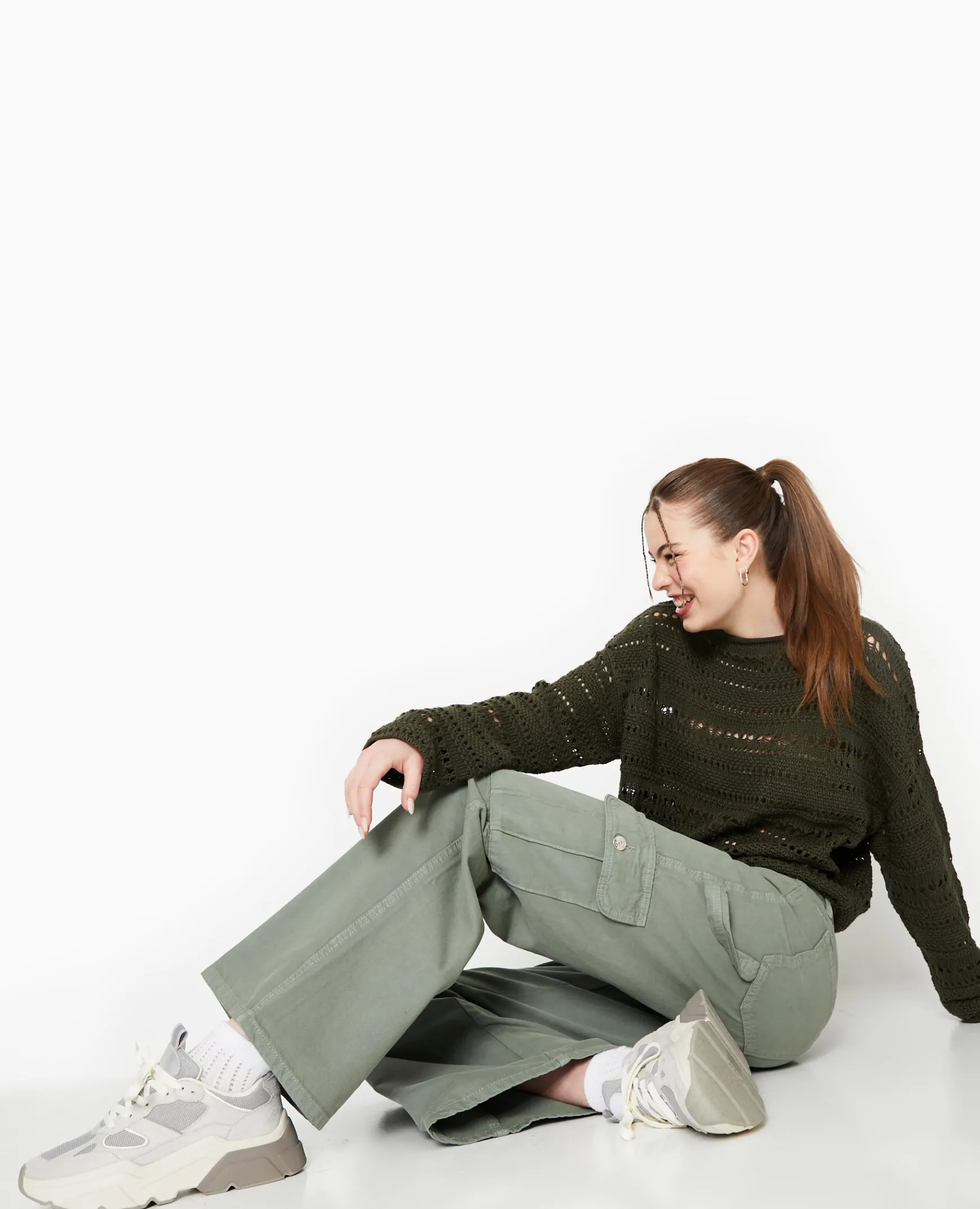 Pimkie Pimkie Positive|Pantalon^Jean Large Cargo Taille Basse -