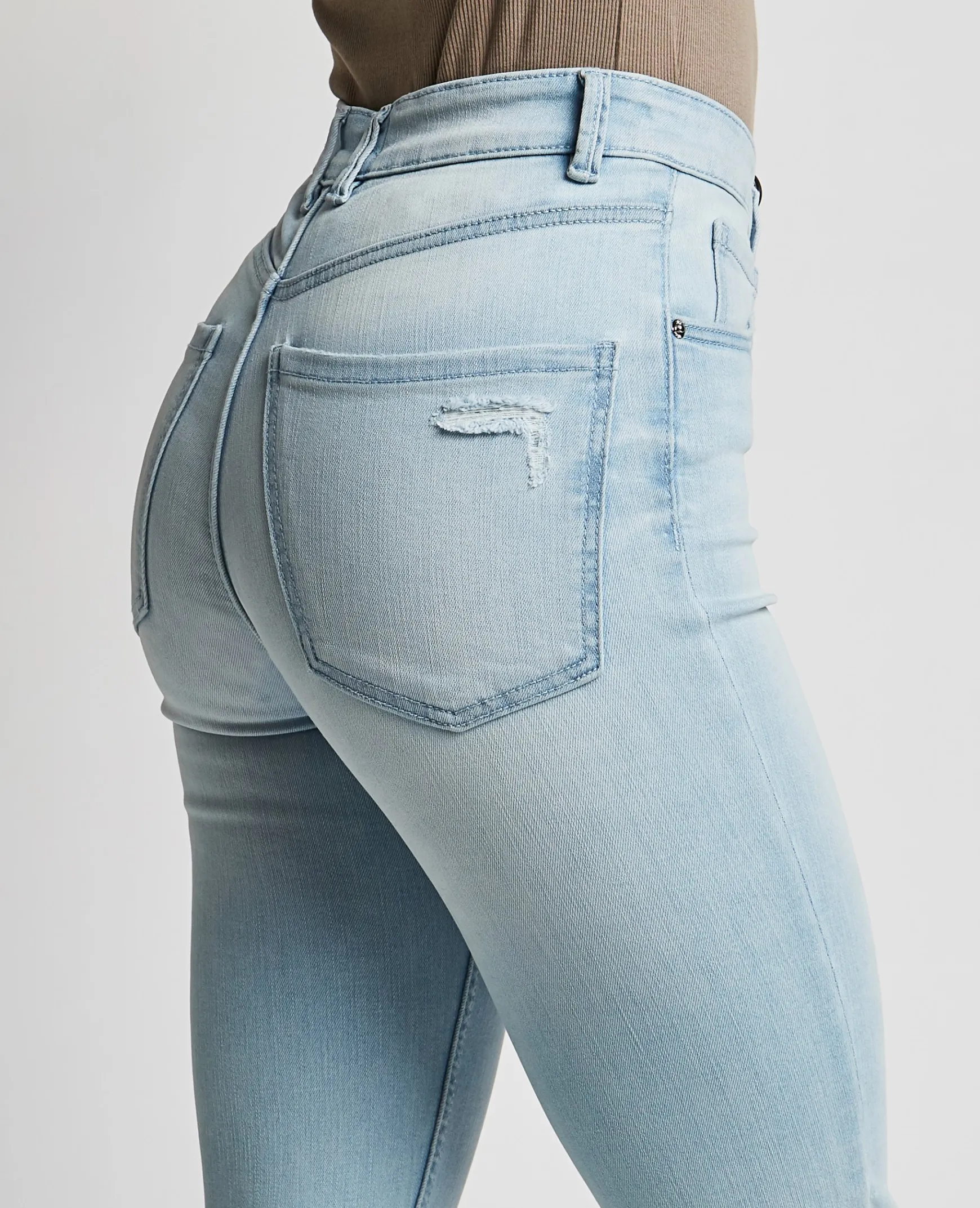 Pimkie Jean^Jean Skinny Taille Haute Trashé -