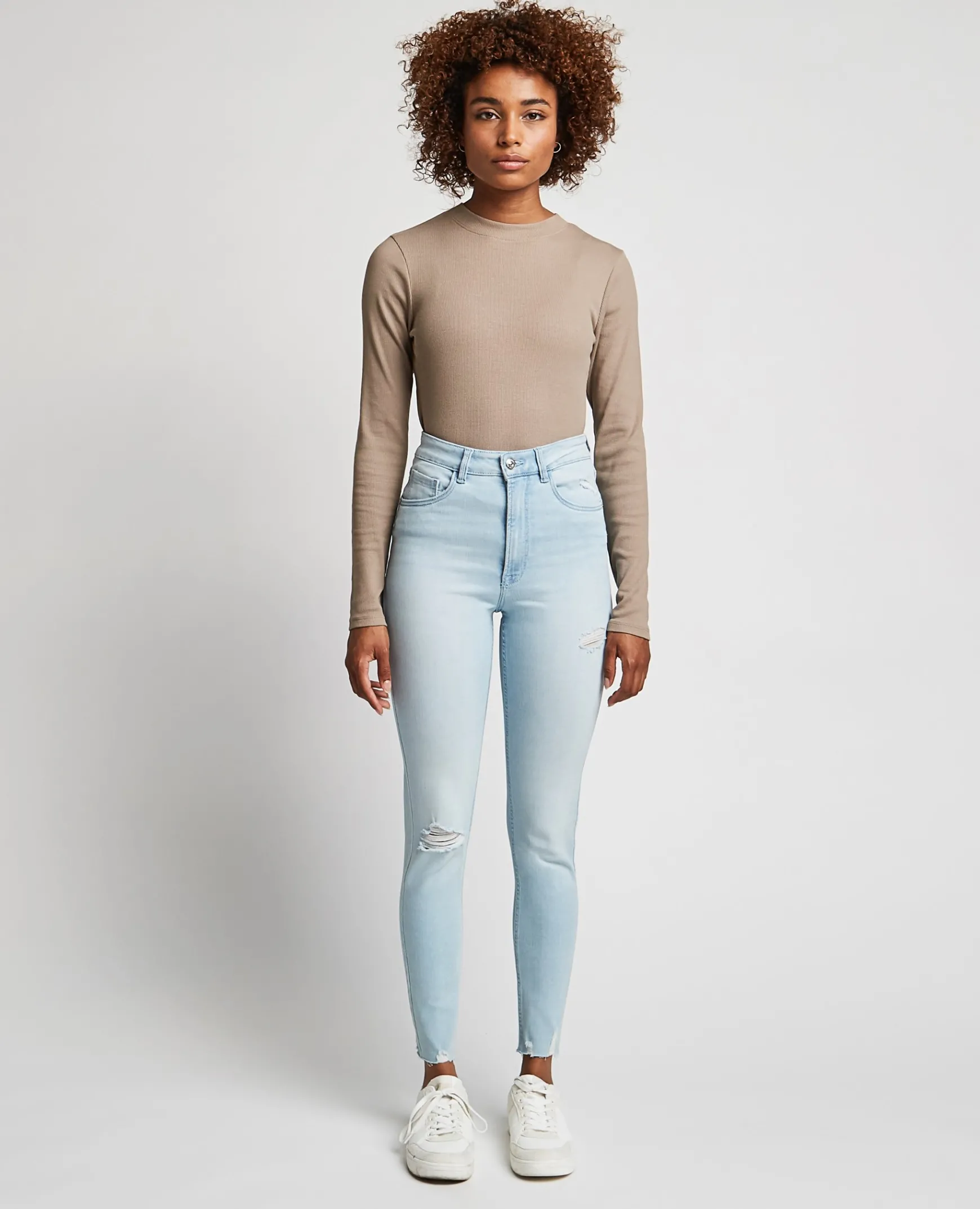 Pimkie Jean^Jean Skinny Taille Haute Trashé -