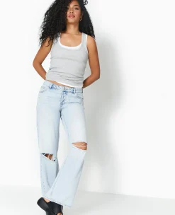 Pimkie Pimkie Positive|Jean^Jean Wide Taille Basse Destroy -