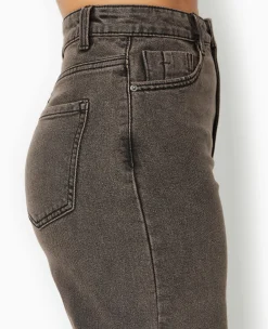 Pimkie Toute La Collection|Pimkie Positive^Jean Wide Taille Haute Avec Bas Coupés -
