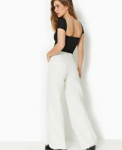 Pimkie Pimkie Positive|Jean^Jean Wide Taille Haute Bas Coupés -