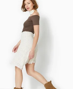 Pimkie Jupe^Jupe Asymétrique En Dentelle Stretch -