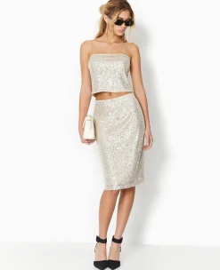 Pimkie Toute La Collection|Ensembles^Jupe Droite Avec Sequins Longueur Genoux -