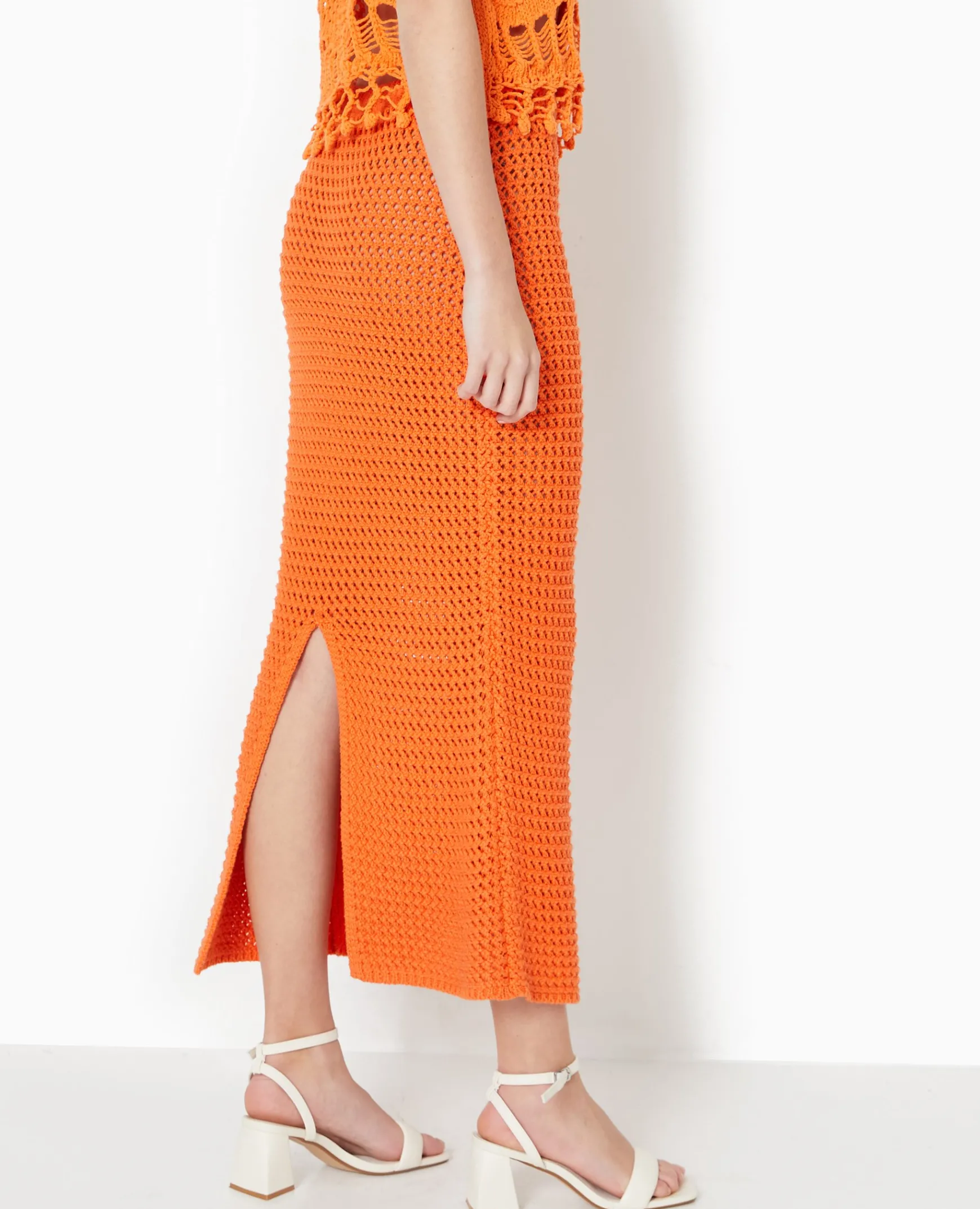 Pimkie Ensembles|Jupe^Jupe Droite En Maille Ajourée -