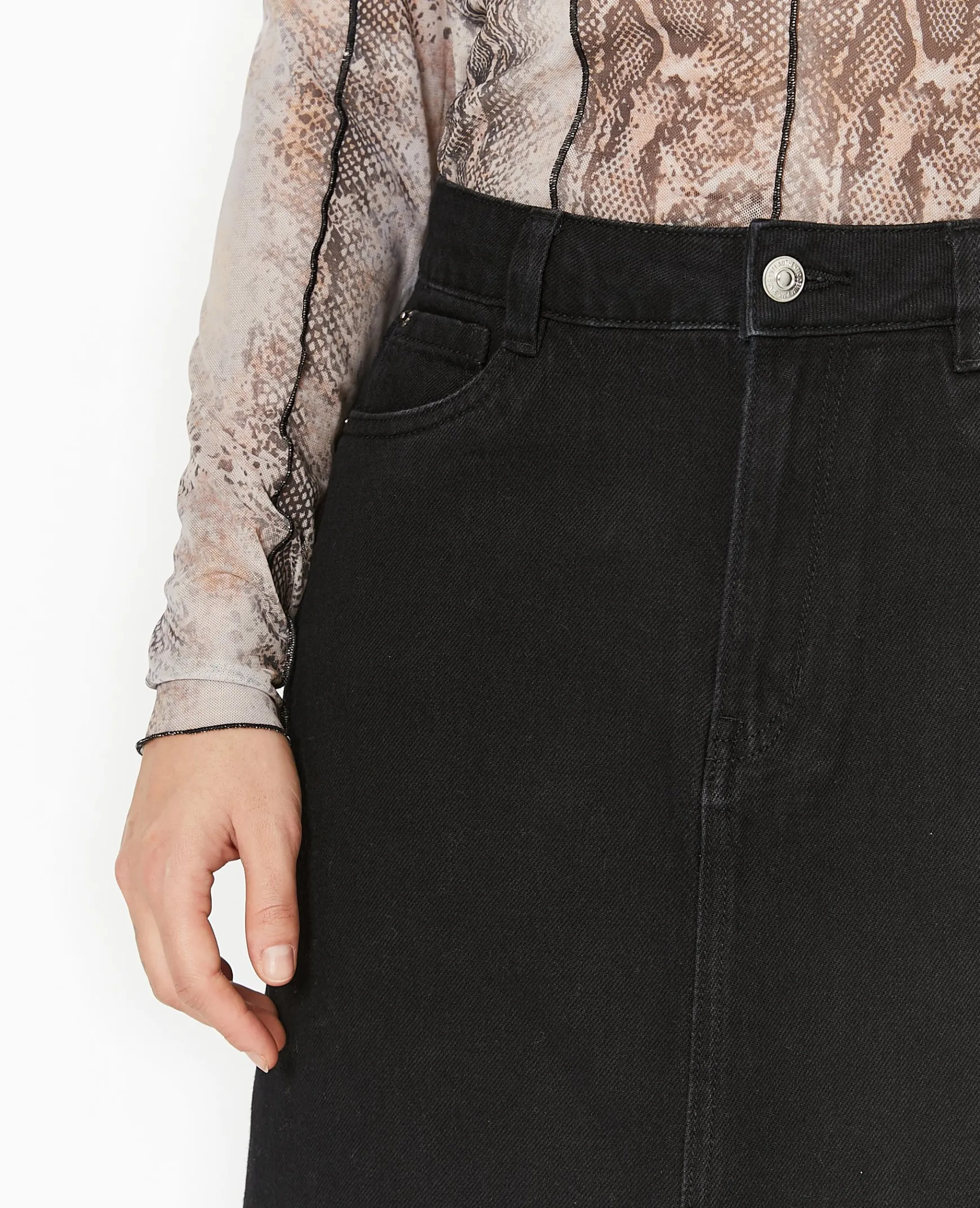 Pimkie Jupe^Jupe Longue En Jean Avec Fentes -