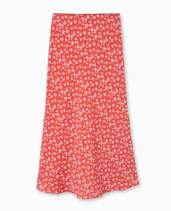 Pimkie Jupe^Jupe Longue En Tissu Fluide Motif Fleurs -
