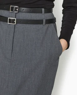 Pimkie Toute La Collection|Jupe^Jupe Longue Et Droite Avec Double Ceinture -
