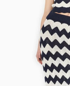 Pimkie Ensembles|Jupe^Jupe Longue Et Droite En Maille Ajourée -