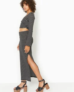 Pimkie Ensembles|Jupe^Jupe Tube Longue En Maille Rayée -