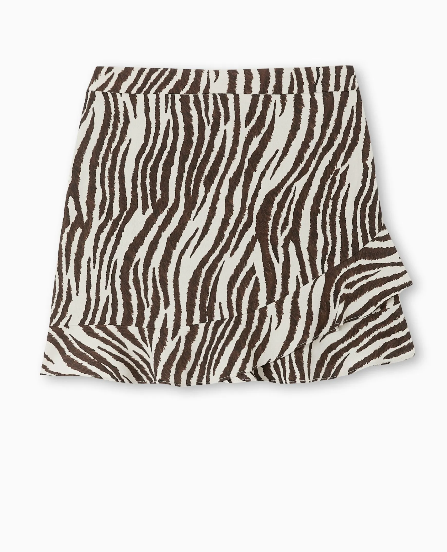 Pimkie Jupe^Jupe Volantée En Tissu Fluide Motif Zè;bre -