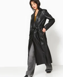 Pimkie Toute La Collection|Pimkie Positive^Manteau Long En Simili Cuir -