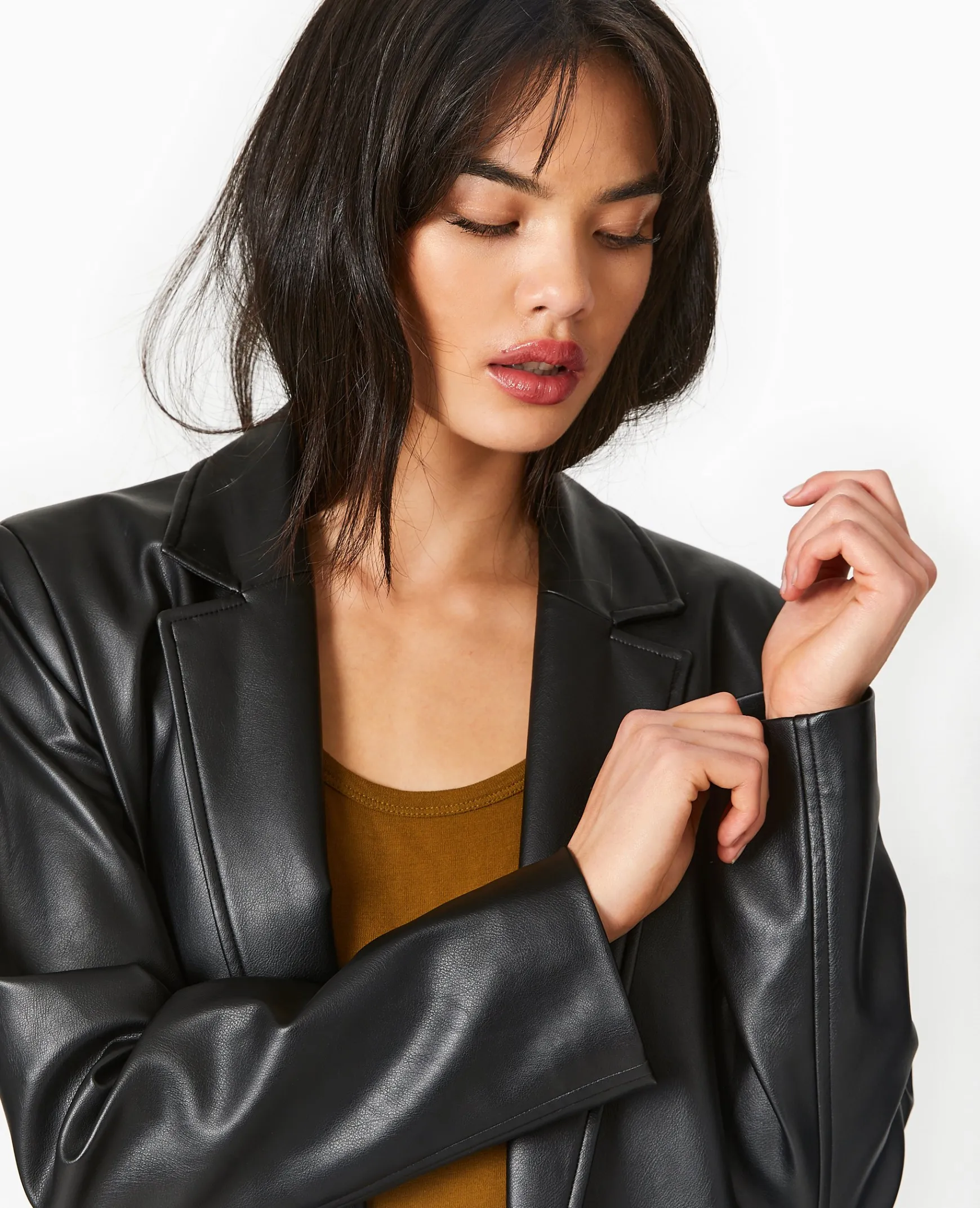 Pimkie Toute La Collection|Pimkie Positive^Manteau Long En Simili Cuir -