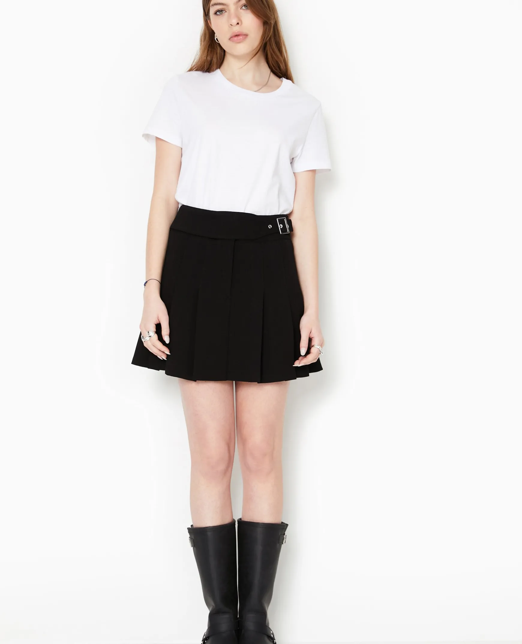 Pimkie Jupe^Mini Jupe Plissée Avec Ceinture -