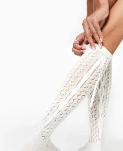 Pimkie Collants Et Chaussettes^Paire De Chaussettes Avec Rubans Satinés -