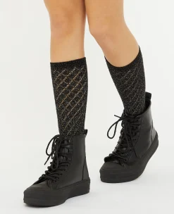 Pimkie Collants Et Chaussettes|Toute La Collection^Paires De Chaussettes Hautes Avec Fils Lurex -